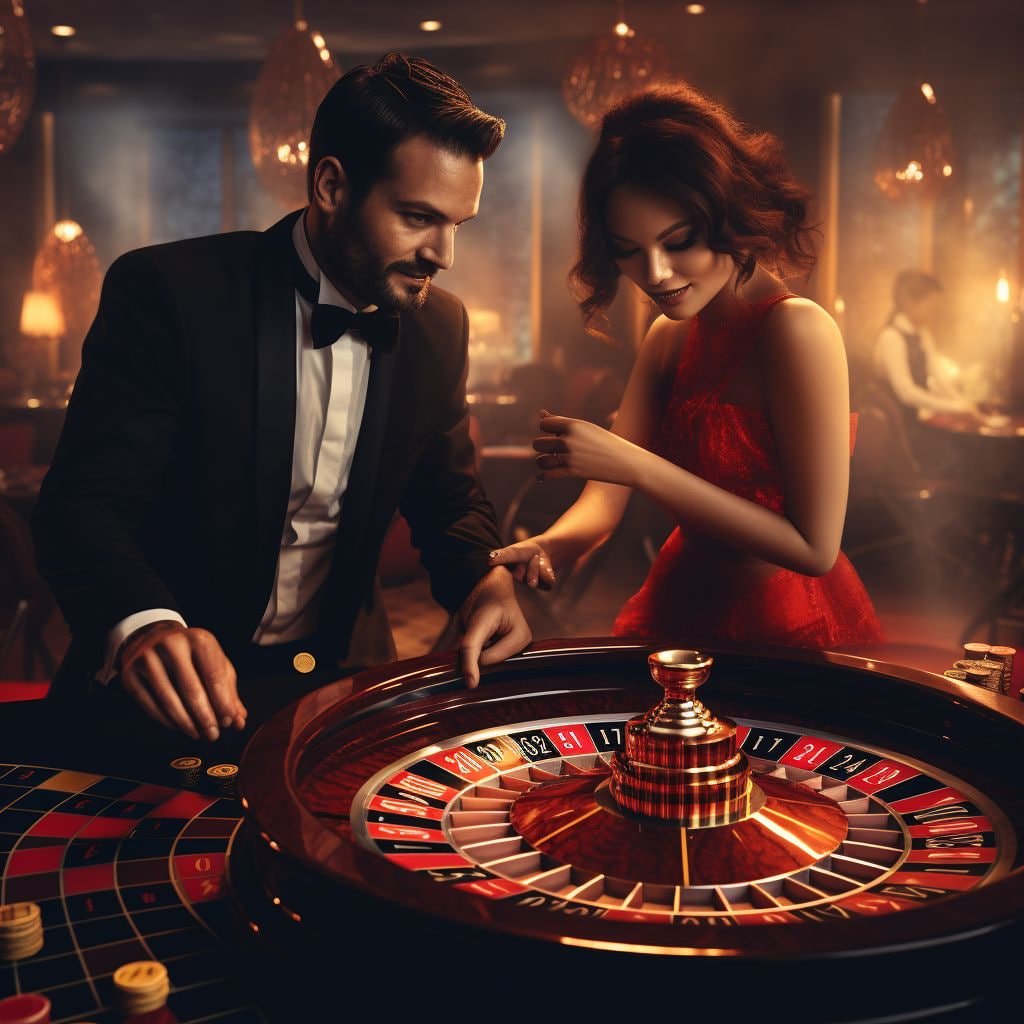 bm98 ကာစီနို Roulette Wheel ကစားနေသောမြင်ကွင်း